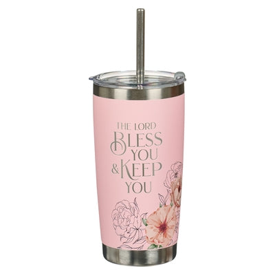 Christian Art Gifts Large Sturdy Stainless Steel Scripture Travel Mug for Women: Bless You & Keep You Inspirational Bible Verse, Double Wall Vacuum In by Christian Art Gifts