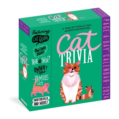 Cat Trivia Page-A-Day Calendar 2024: Cat Quotes, Paw-Some Books, True or False, Owner's Tips, Famous Cats, Know Your Breeds, and More! by Workman Calendars