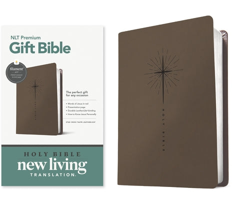 Premium Gift Bible Nlt, Filament Enabled (Leatherlike, Star Cross Taupe, Red Letter) by New Living Translation