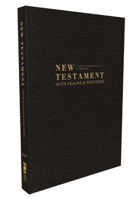 Niv, New Testament with Psalms and Proverbs, Pocket-Sized, Paperback, Black, Comfort Print by Zondervan