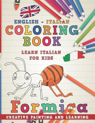 Coloring Book: English - Italian I Learn Italian for Kids I Creative Painting and Learning. by Nerdmediaen