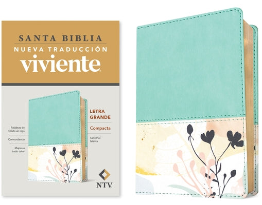 Santa Biblia Ntv, Edición Compacta, Letra Grande (Sentipiel, Menta, Letra Roja) by 