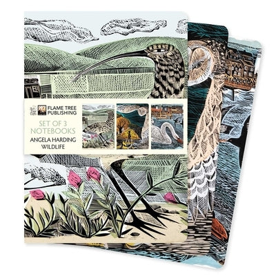 Angela Harding: Wildlife Set of 3 Standard Notebooks by Flame Tree Studio