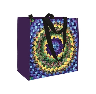 Pinecone Quilt Eco Tote: Reusable Grocery and Shopping Bag, Lightweight Folding Gift Tote Bag by Ford-Smith, Betty