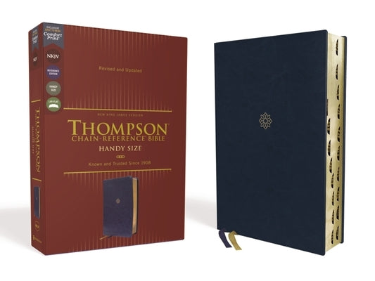 Nkjv, Thompson Chain-Reference Bible, Handy Size, Leathersoft, Navy, Red Letter, Thumb Indexed, Comfort Print by Thompson, Frank Charles