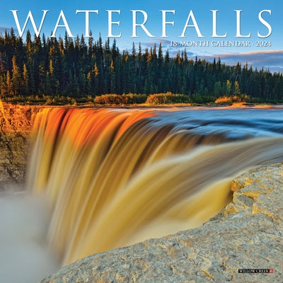 Waterfalls 2024 7 X 7 Mini Wall Calendar by Willow Creek Press