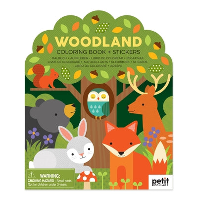 Woodland Coloring Book + Stickers by Petit Collage