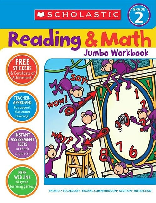 Reading & Math Jumbo Workbook: Grade 2 by Cooper, Terry