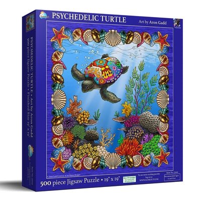 Psychedelic Turtle 500 PC Puzzle by Gadd, Aron