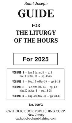 Liturgy of the Hours Guide for 2025 (Large Type) by Catholic Book Publishing Corp