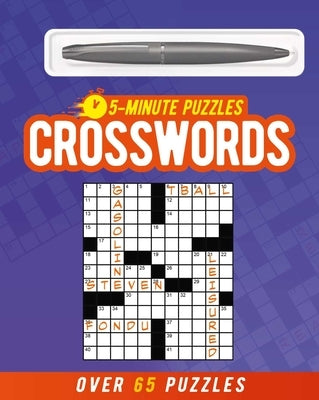 5-Minute Crosswords (Includes Ball-Point Pen): Over 65 Puzzles by Saunders, Eric