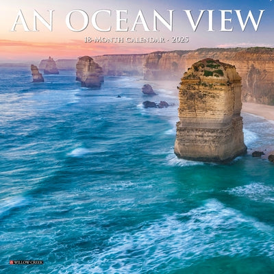 Ocean View 2025 7 X 7 Mini Wall Calendar by Willow Creek Press