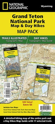 Grand Teton Day Hikes and National Park Map [Map Pack Bundle] by National Geographic Maps