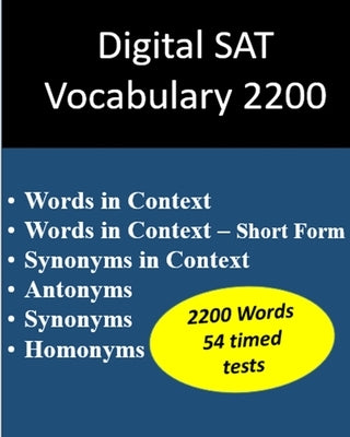 Digital SAT Vocabulary 2200 by Jonathan, K.