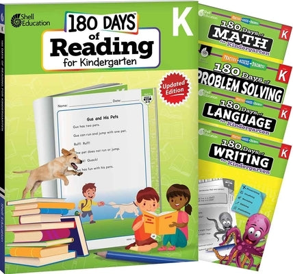 180 Days(tm) Reading, Math, Language, Writing, & Problem Solving for Kindergarten: 5-Book Set: Practice, Assess, Diagnose by Multiple Authors