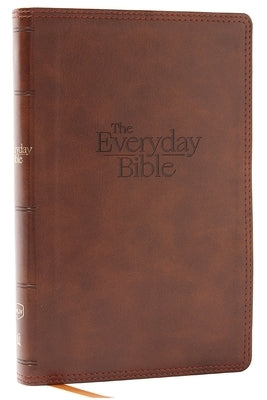 Nkjv, the Everyday Bible, Leathersoft, Brown, Red Letter, Comfort Print: 365 Daily Readings Through the Whole Bible by Thomas Nelson