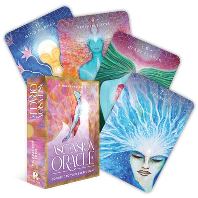 Ascension Oracle: Connect to Your Sacred Light (36 Gilded Cards and 104-Page Full-Color Guidebook) by Anastarsia, Nari