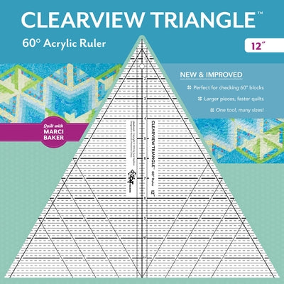 Clearview Triangle(tm) 60° Acrylic Ruler--12 by Nephew, Sara