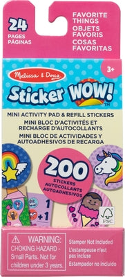 Sticker Wow! Mini Activity Pad with Refill Stickers - Favorite Things by 