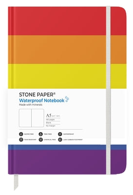 Stone Paper Rainbow Blank Notebook by Stone Paper Solutions Ltd