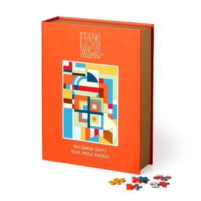 Frank Lloyd Wright December Gifts 500 Piece Book Puzzle by Galison