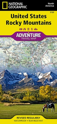 United States, Rocky Mountains Map by National Geographic Maps