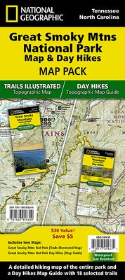 Great Smoky Mountains Day Hikes and National Park Map [Map Pack Bundle] by National Geographic Maps