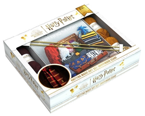 Harry Potter Knitting Magic Gift Set: Gryffindor Scarf: Plus Exclusive Scarf Kit by Insight Editions
