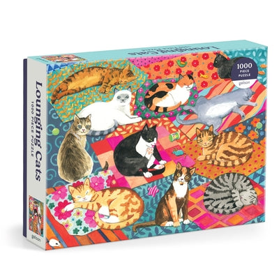 Lounging Cats 1000 Piece Puzzle by Galison