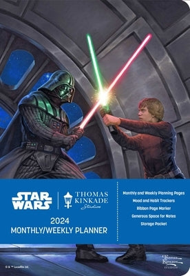 Star Wars by Thomas Kinkade Studios 12-Month 2024 Monthly/Weekly Planner Calenda by Thomas Kinkade Studios