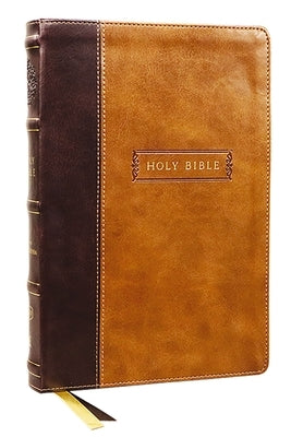 Kjv, Center-Column Reference Bible with Apocrypha, Leathersoft, Brown, 73,000 Cross-References, Red Letter, Comfort Print: King James Version by Thomas Nelson