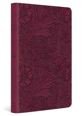 ESV Large Print Value Thinline Bible (Trutone, Raspberry, Floral Design) by 