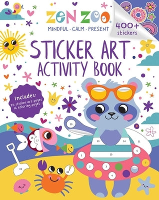 Zen Zoo: Sticker Art & Coloring: Activity Book with Over 400 Stickers by Moodie, Clare