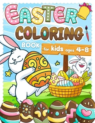 Easter Coloring Book for Kids ages 4-8: 44 Funny Animals with their Easter Eggs to color - Easter activity book for girls and boys - Religious christi by Coloring Book, Frenchy Touch