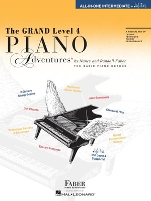The Grand Level 4 Piano Adventures All-In-One by Faber, Nancy