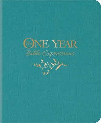 The One Year Bible Expressions NLT (Leatherlike, Tidewater Teal) by Tyndale
