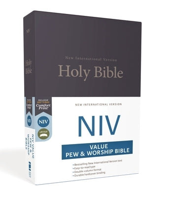 NIV, Value Pew and Worship Bible, Hardcover, Blue by Zondervan