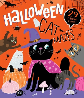 Halloween Cat Mazes: 29 Colorful Mazes by Watkins, Nora