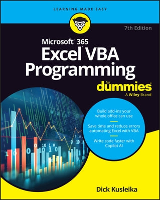 Microsoft 365 Excel VBA Programming for Dummies by Kusleika, Dick