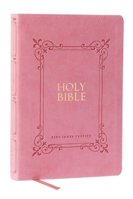 KJV Holy Bible: Large Print with 53,000 Center-Column Cross References, Pink Leathersoft, Red Letter, Comfort Print: King James Version by Thomas Nelson