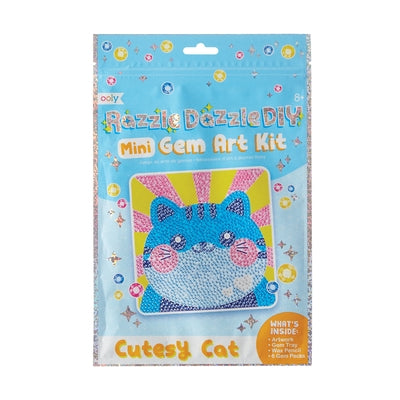 Razzle Dazzle D.I.Y. Mini Gem Art Kit - Cutesy Cat by Ooly