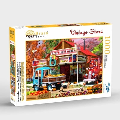 Brain Tree - Vintage Store 1000 Piece Puzzle for Adults: With Droplet Technology for Anti Glare & Soft Touch by Brain Tree Games LLC