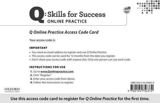 Q: Skills for Success: Online Practice by Snow, Marguerite Anne