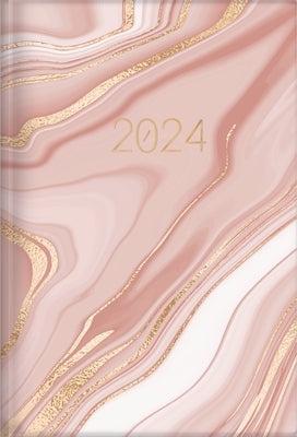 The Treasure of Wisdom - 2024 Daily Agenda - Pink Marble: A Daily Calendar, Schedule, and Appointment Book with an Inspirational Quotation or Bible Ve by Richards, Jessie