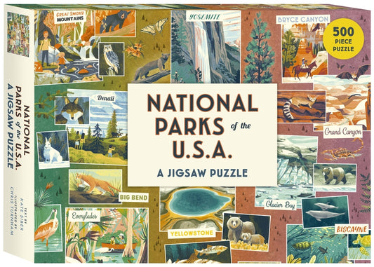 National Parks of the USA a Jigsaw Puzzle: 500 Piece Puzzle by Siber, Kate