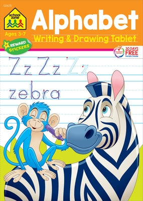 School Zone Alphabet Writing & Drawing Tablet Workbook by Zone, School