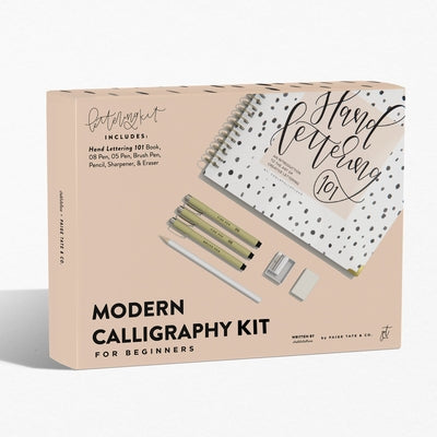 Modern Calligraphy Kit for Beginners: A Creative Craft Kit for Adults Featuring Hand Lettering 101 Book, Brush Pens, Calligraphy Pens, and More by Chalkfulloflove
