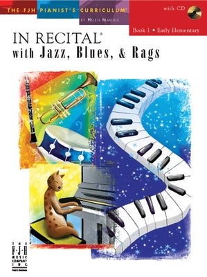 In Recital(r) with Jazz, Blues & Rags, Book 1 by Marlais, Helen