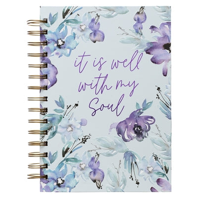 Large Hardcover Journal It Is Well with My Soul Inspirational Wire Bound Notebook W/192 Lined Pages [Hardcover] with Love by Christian Art Gifts