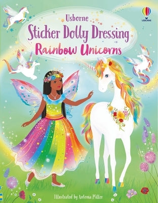 Sticker Dolly Dressing Rainbow Unicorns by Watt, Fiona